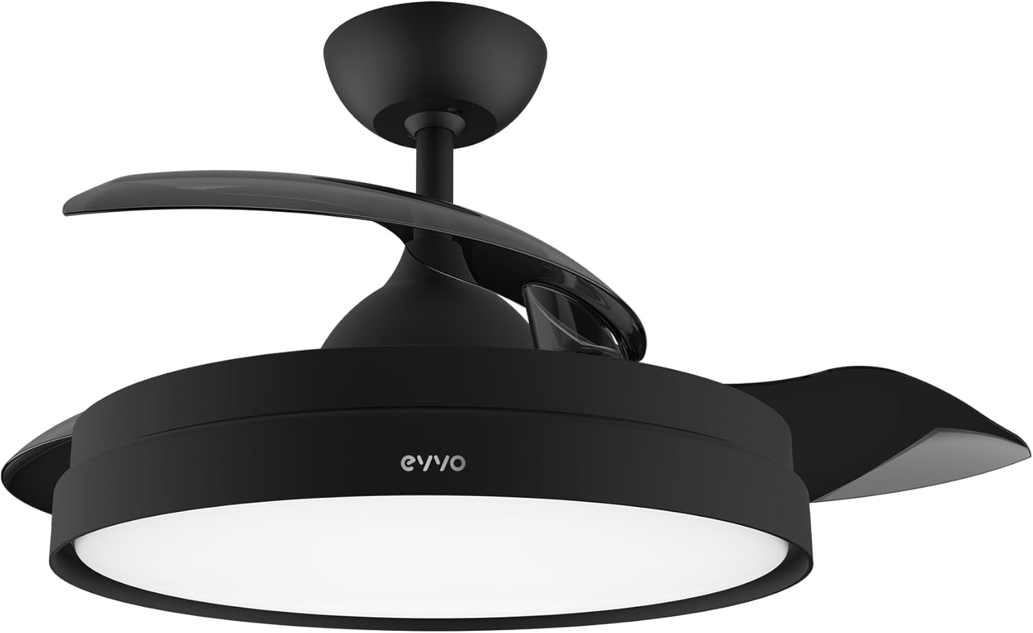 EVVO Ventilador de Techo con Aspas Rectráctiles y Luz