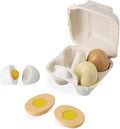 Janod - Huevera con 4 Huevos de Madera