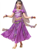 Disfraz Niña Traje Danza Del Vientre Lentejuelas Danza India