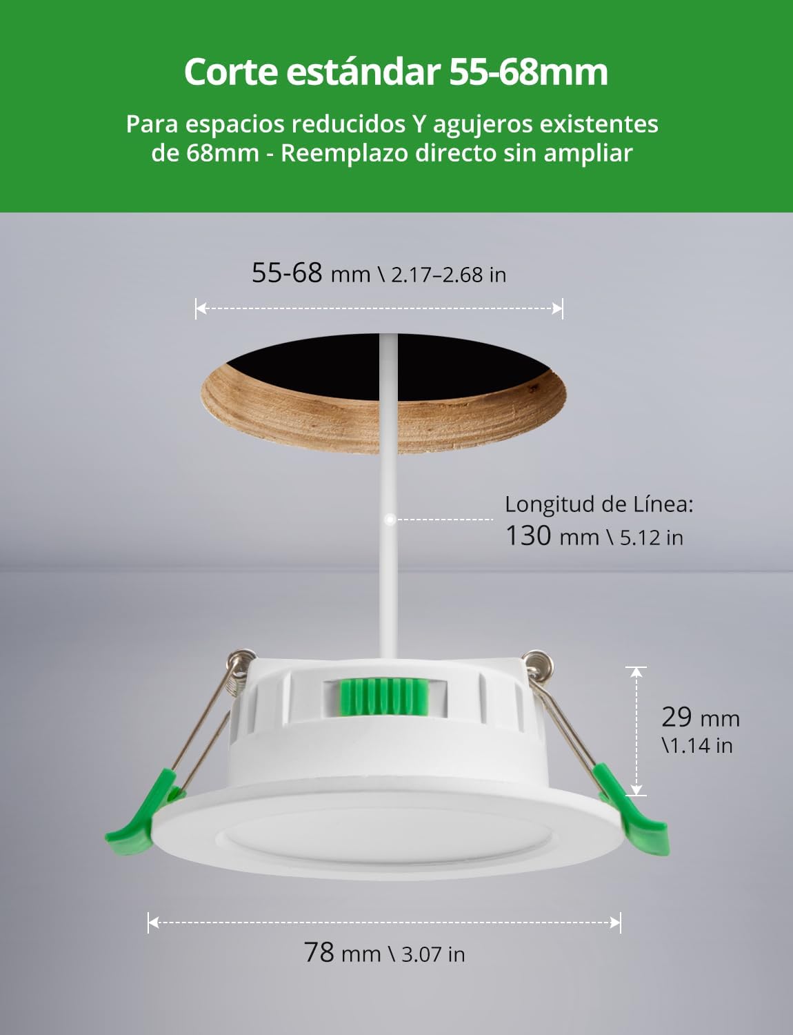 Focos Techo Empotrable 4W