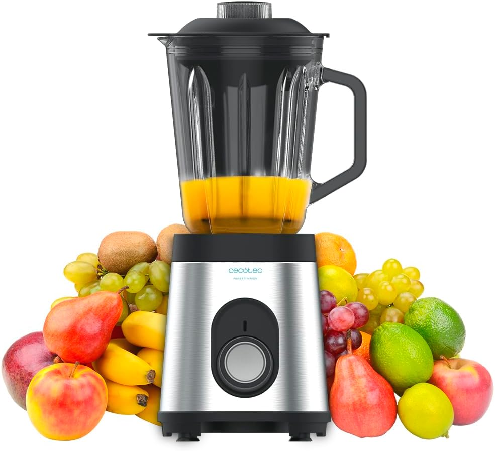 Cecotec Batidora de Vaso Power Black Titanium 1800MAX PerfectMix