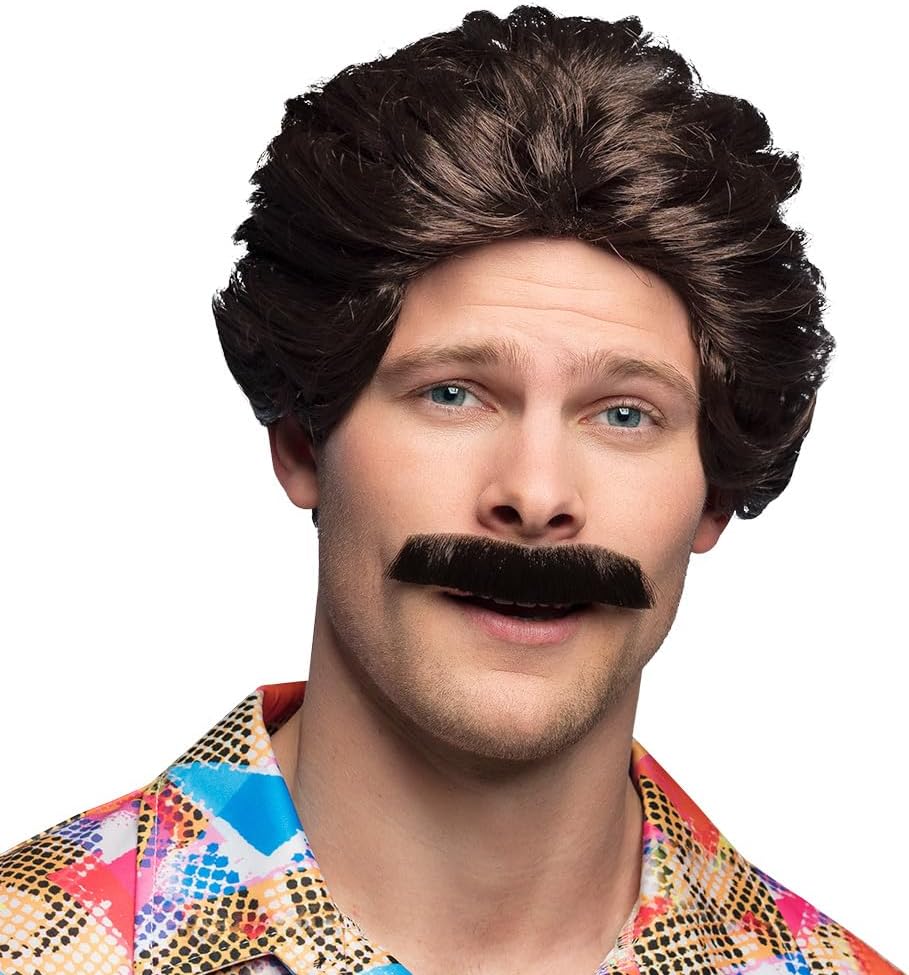 Peluca y bigote Boland para hombre