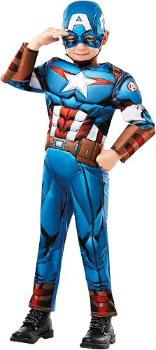 Rubie's Disfraz oficial de Marvel Avengers Capitán América de lujo