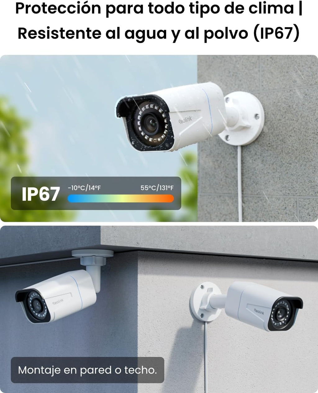 Kit Cámaras de Vigilancia PoE Reolink 8MP