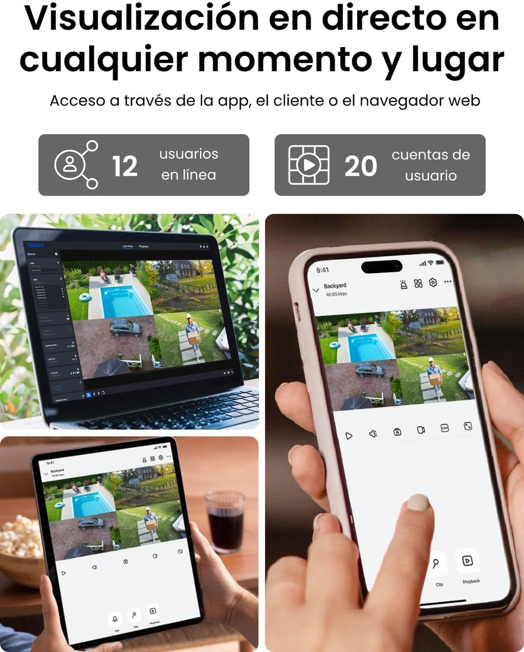 Kit Cámaras de Vigilancia PoE Reolink 8MP