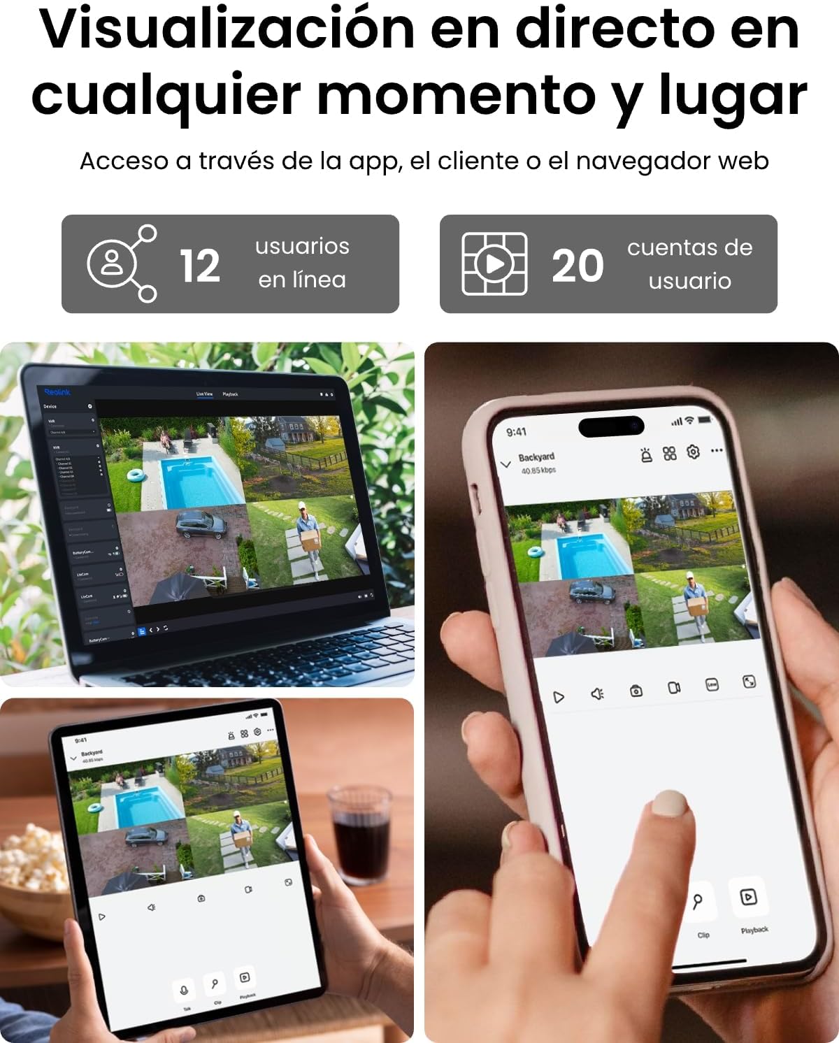 Kit Cámaras de Vigilancia PoE Reolink 8MP