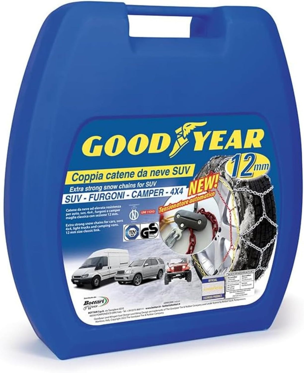 Cadenas de nieve 12 mM Talla 230 Goodyear