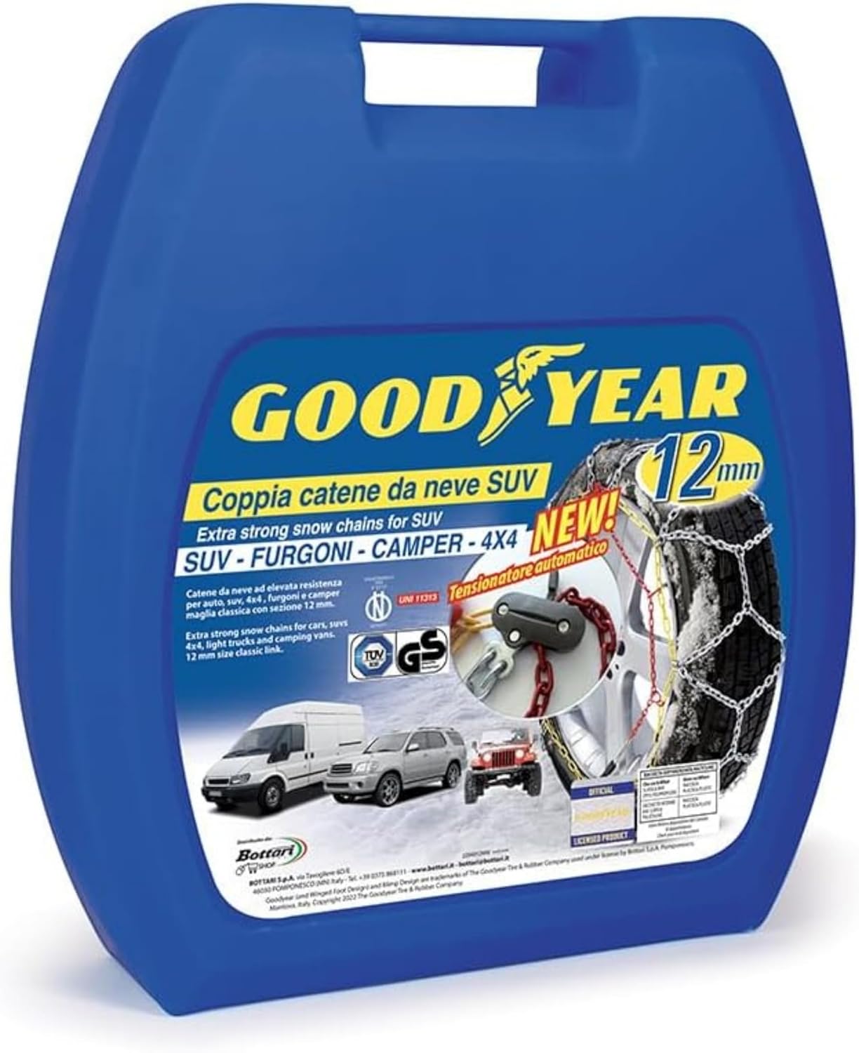 Cadenas de nieve 12 mM Talla 230 Goodyear