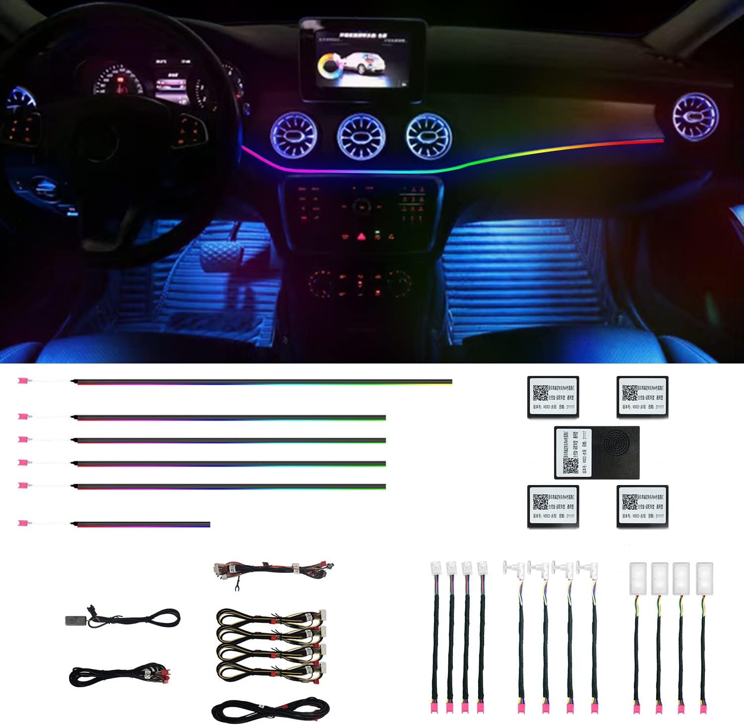Luces ambientales para el Interior del Coche HMYC