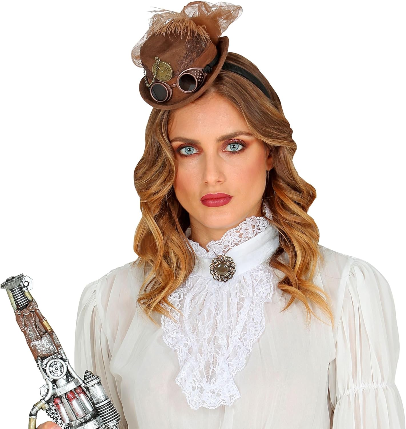 Diadema con minicilindro Steampunk