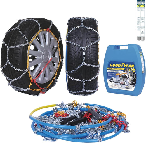 Cadenas de nieve 12 mM Talla 230 Goodyear (nuevo)